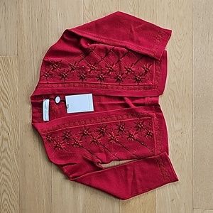 Carolina Herrera Bead Embroidered Cardigan